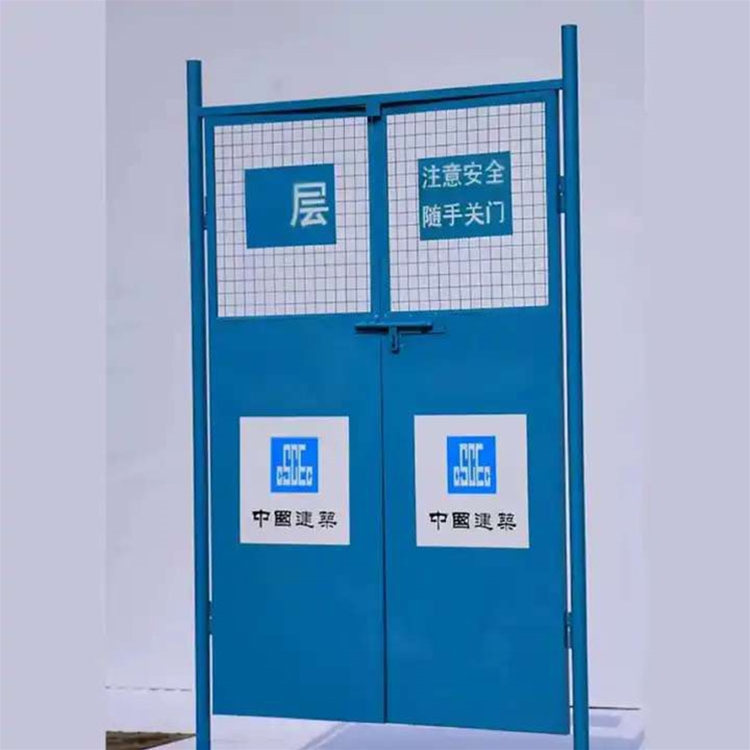 Commercial and residential aluminum frame Protective galvanized Protecting Door For Construction Site