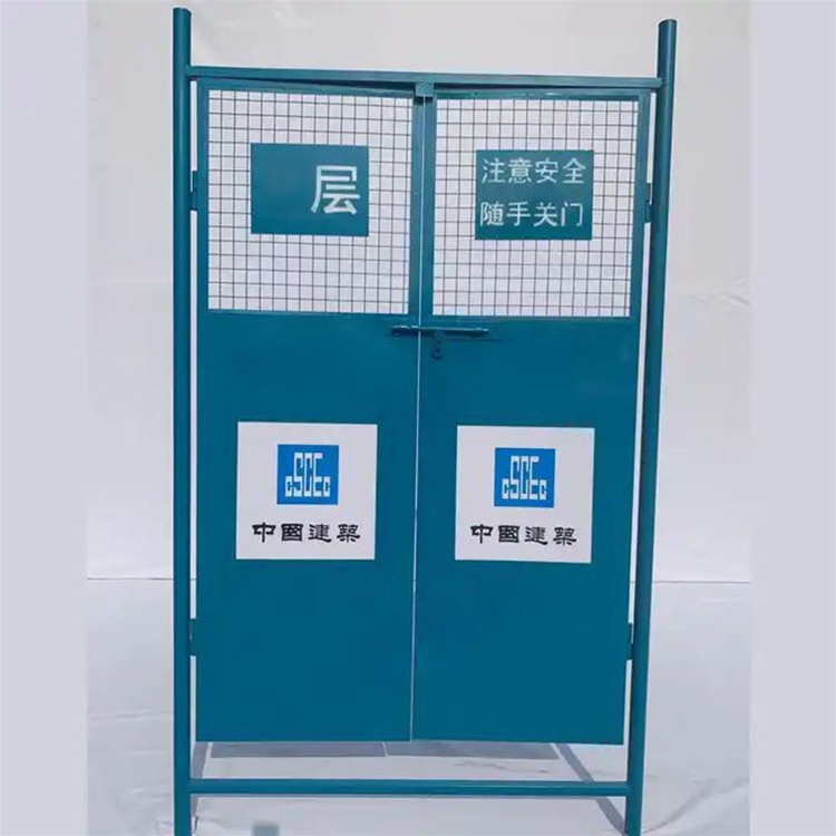 Commercial and residential aluminum frame Protective galvanized Protecting Door For Construction Site