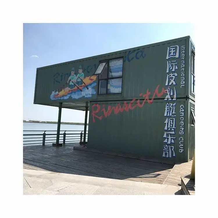 Top Quality Prefabricated Steel Frame Villa Container 2 Room Prefab House For Commercial