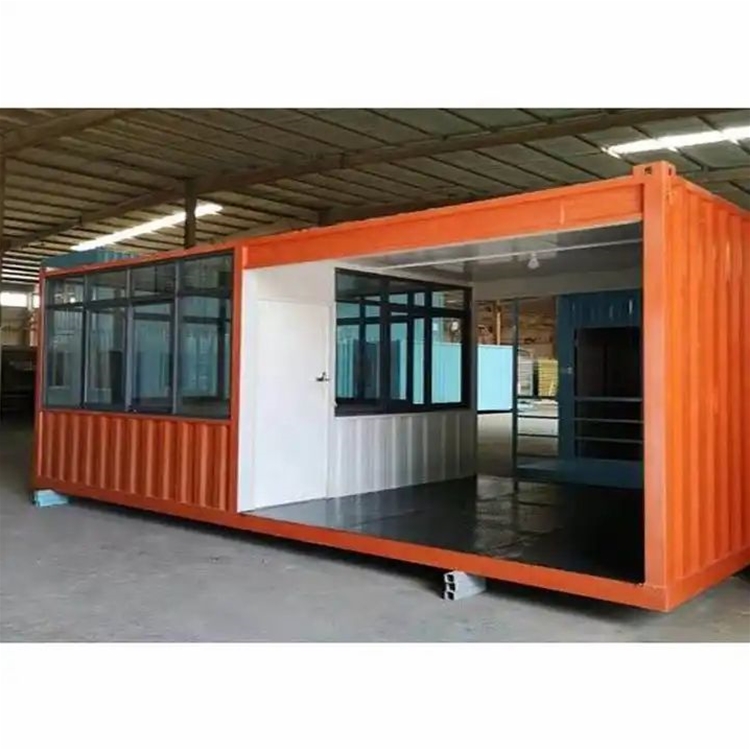 Steel structure prefab house material customized size color fold furnished container house