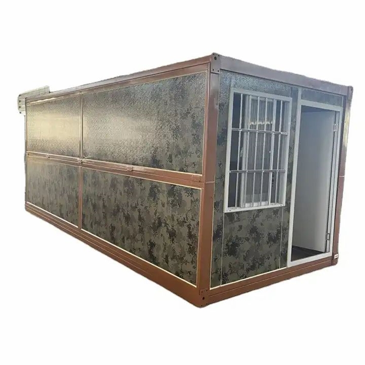 Flat packing prefab house container shipping standard outdoor camp dormitory foldable house