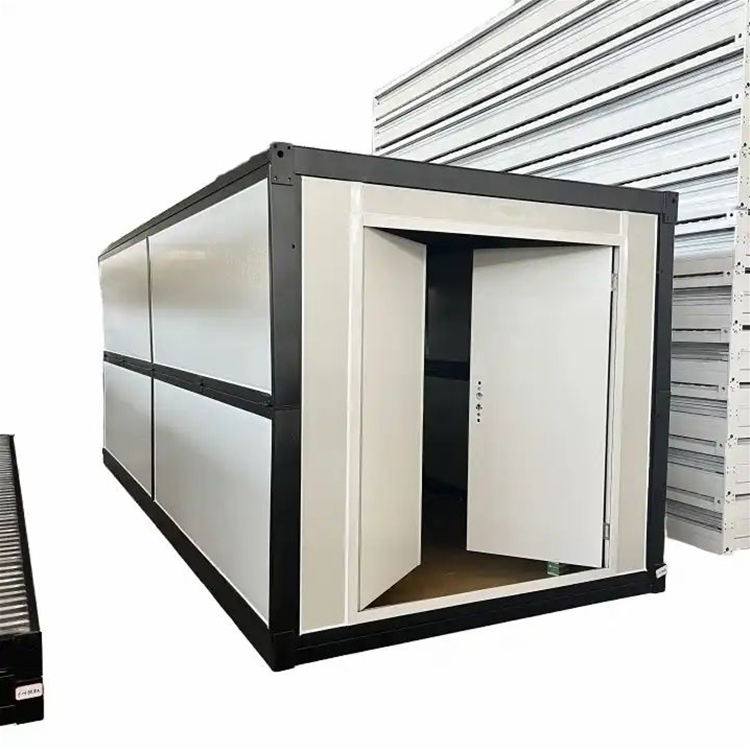 Prefab house steel aluminum door window wood floor high quality fireproof windproof foldable house