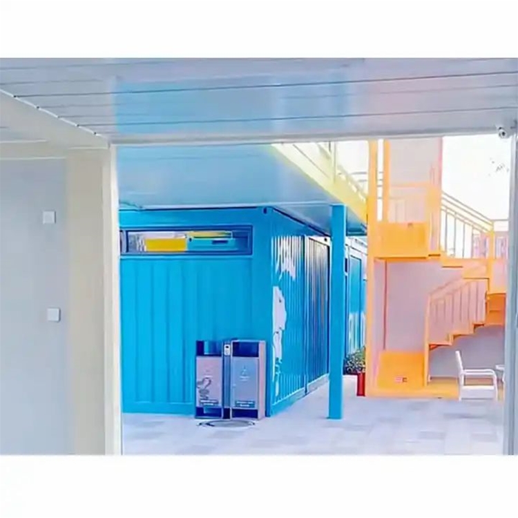 American style colour 2 floor 40ft shipping container in usa storage containee houses with stairs 40 foot shipping container