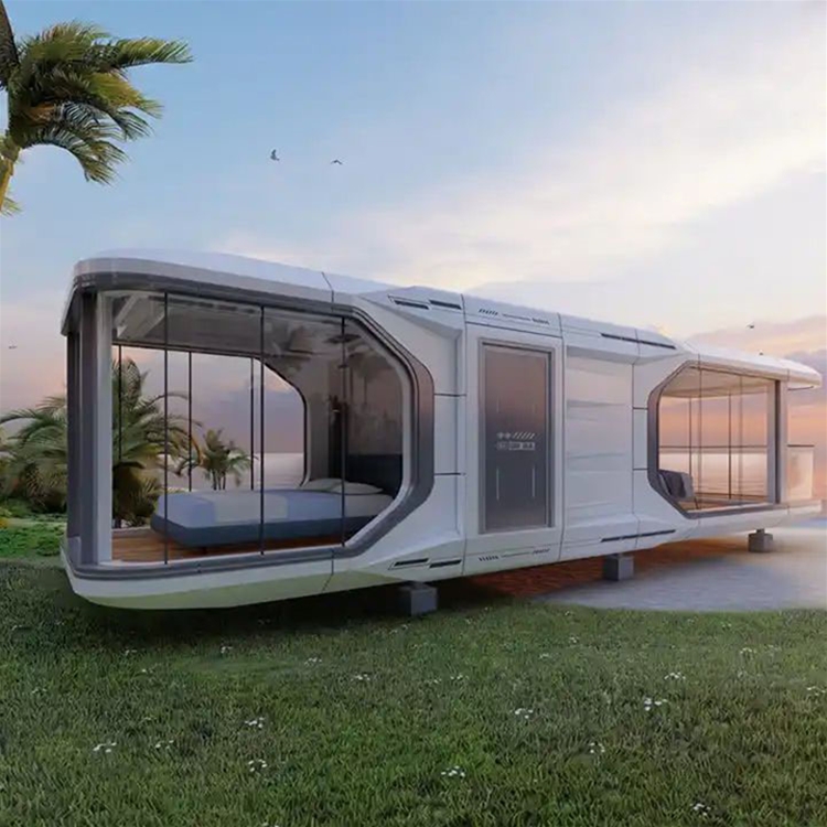 Capsule hotel homestay apartment movable steel tiny house capsule eco capsule house